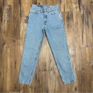 VTG 90s Levi’s 512 Light Wash High Waist Slim Fit Tapered Leg Blue Jeans